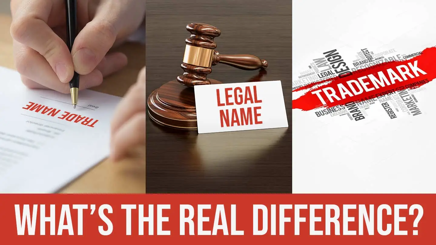 Legal Name vs Trade Name vs Trademark: What’s the Real Difference?